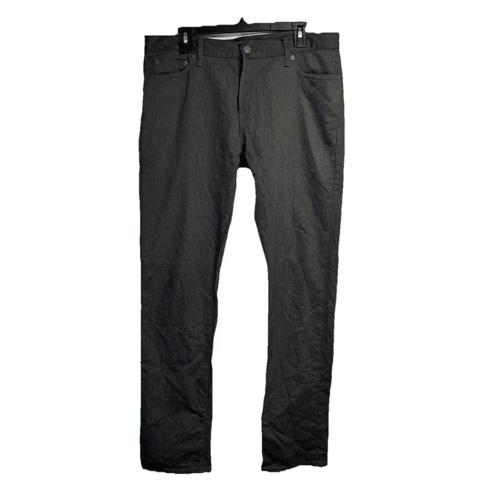 Banana Republic Travel Jeans Men's‎ 34x34 (Fits 37x34) Gray Slim Fit Stretch